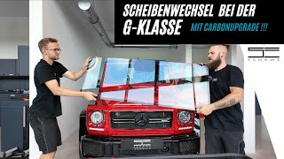 2024 SCHAWE Mercedes GKlasse W463  Austausch der Frontscheibe amp CarbonPaket [upl. by Reagan]