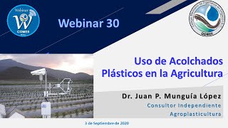 Webinar 30 Uso de Acolchados Plásticos en la Agricultura [upl. by Bull258]