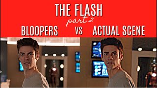 The Flash  Bloopers VS Actual Scene part 2 [upl. by Fonseca]