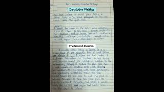 Write a descriptive paragraph about a place you recently visited  descriptive writing on place [upl. by Delaine]