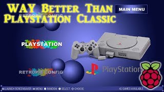 New Raspberry Pi Playstation Classic  42 Games [upl. by Boys100]