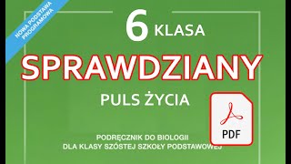 Biologia Sprawdziany KLASA 6  PULS ŻYCIA  PDF [upl. by Ahsaek]