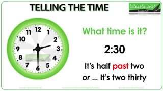 Telling the Time in English [upl. by Tnaryb]