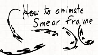 Smear effects tutorial FlipaClip  24fps [upl. by Marcell804]