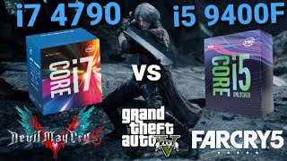 i7 4790 vs i5 9400F  RTX 2060 6GB [upl. by Fortin]