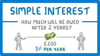 GCSE Maths  How to Calculate Simple Interest 95 [upl. by Asilef]