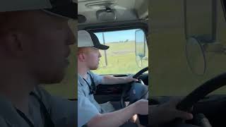 Colby getting to drive a semi in Rosebud Texas [upl. by Nananne]