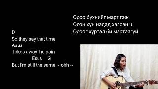 ONE OK ROCK  Heartache mongolian version with lyric and guitar chord cover by NyamkaNs [upl. by Eniamrehc]