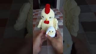 AMİGURUMİ SÜPRİZ YUMURTALI TAVUK TTARİFİ SURPRISE CHICKEN WITH EGG [upl. by Pollyanna385]