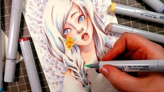 COPIC MARKER Illustration Soft Gold [upl. by Aldora712]