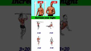 how to increase height in 30 days at home  height gain workout [upl. by Llerud]