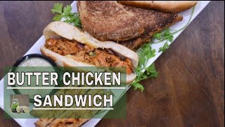 Butter Chicken Sandwich Recipe  Chicken sandwich  Shredder butter chicken recipe [upl. by Herrick]