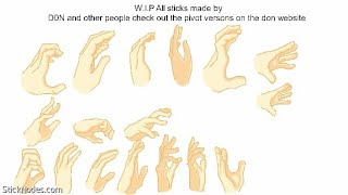 Hands Stick Nodes Pack Download In The Description [upl. by Hillery]