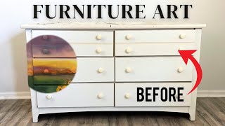 Transform your Boring Dresser with Decoupage Paper Furniture Makeover [upl. by Eneryt945]