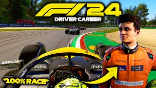 F1 24 GAMEPLAY Imola 100 Race  Lando Norris Driver Career Mode [upl. by River]