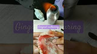 Gingival contouring for denture dental dental tehcnician [upl. by Beverie964]