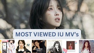 Most Viewed IU SongsMVs 20112024 [upl. by Medardas263]