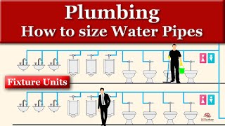 How to size Plumbing Water pipes using Fixture Units [upl. by Bayer]