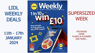 Lidl Weekly Deals 11th  17th January 2024 Supersized Week [upl. by Seed]