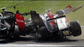 F1 Monza Crash Compilation 20102021 [upl. by Kalin]