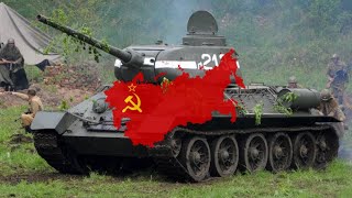 Tri Tankista  Song of the Soviet Tankmen slowed amp reverb [upl. by Yrtnahc]