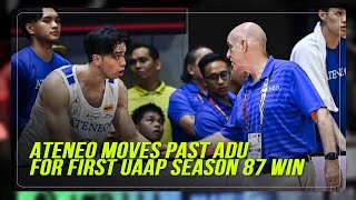 UAAP Ateneo gets breakthrough Season 87 win at Adamson’s expense  ABSCBN News [upl. by Ettenej991]