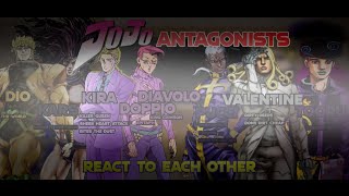 Main JoJo Antagonists react to each other Unoriginal RemakeJoJos Bizarre Adventures [upl. by Minoru677]