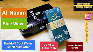 AlNuaim Blue Wave attar  20 ml  ₹160 only  Meesho deal  Davidoff Cool Water smell alike attar [upl. by Netsrijk472]