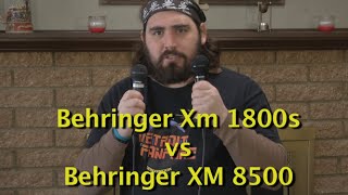 Behringer Microphone test and comparison XM1800s vs XM8500 [upl. by Dnomaid]