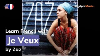 Zaz  Je Veux Lyrics  Paroles English amp French [upl. by Ellerret]