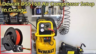 Dewalt 15 Gallon 50 SCFM Air Compressor Garage Setup  Dewalt D55168 [upl. by Rahman351]