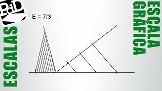 Trazar una escala gráfica Reducción o ampliación Dibujo Técnico [upl. by Aleacim]