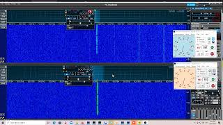 Calgary VE6SYC 6M beacon comparing high stack to the low antenna [upl. by Terena469]