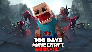 I Spent 100 Days in an Evolved Parasite Outbreak in Hardcore Minecraft Heres What Happened [upl. by Fatima]