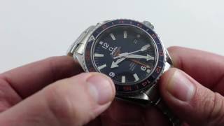 Omega Seamaster Planet Ocean GMT GoodPlanet Luxury Watch Review [upl. by Lurline]