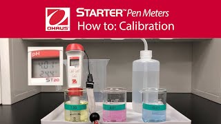 How to Calibration  OHAUS Starter™ Pen Meters [upl. by Adyaj244]