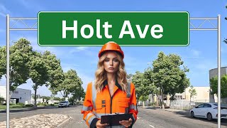 Holt Ave  Pomona California  Road Assessment  Partial Length [upl. by Orville509]