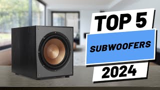 Top 5 BEST Subwoofers in 2024 [upl. by Nalhsa]