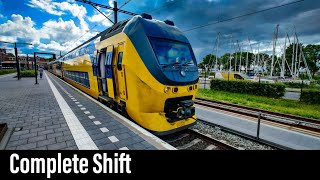 Train Cab Ride NL  A Complete Shift  Province of North Holland  Sprinter  Intercity  May 2022 [upl. by Mehala]