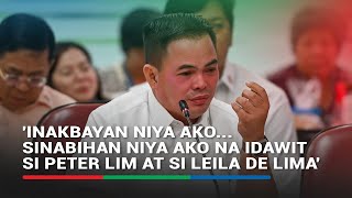 Kerwin Espinosa claims Bato forced him to implicate De Lima in drug trade  ABSCBN News [upl. by Nylg]