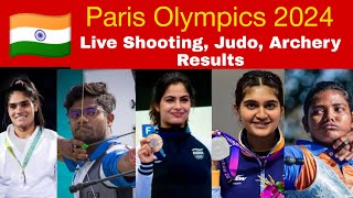 🔴 Paris Olympics 2024  Live Manu bhakar Esha singh  Shooting Archery judo Live commentary [upl. by Ellimaj]