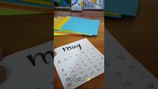 Desktop Calendar DIY Calendar Mini Calender Art amp Craft DIY SomethingDifferent [upl. by Nirual]