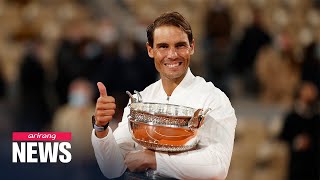 Nadal claims victory over Djokovic at French Open wins 20th Slam title [upl. by Kramer]