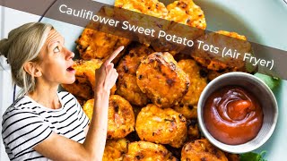 Cauliflower Sweet Potato Tots Air Fryer [upl. by Enylecoj]