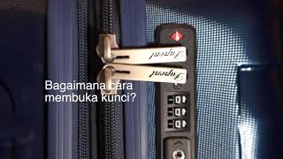 Cara setting kunci koper TSA  how to set your TSA luggage lock [upl. by Daughtry]