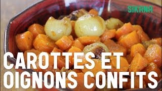 Recette facile  carottes et oignons confits [upl. by Aicella502]