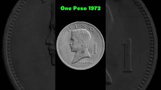 One Peso 1972 at 1974 Lumang Barya ng Pilipinas coin money [upl. by Orsa974]