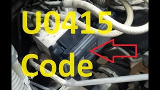 Causes and Fixes U0415 Code Invalid Data Received From AntiLock Brake System ABS Control Module [upl. by Steinberg]