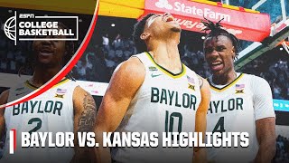 DOWN GOES KANSAS 🚨 Baylor Bears vs Kansas Jayhawks  Full Game Highlights  ESPN College Basketball [upl. by Odla]