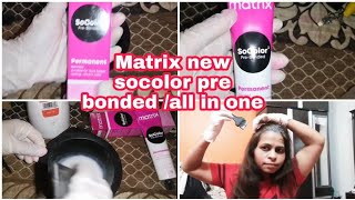 How to color hair with matrix prebond socolor matrixhair [upl. by Leuqim]